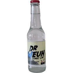Bouteille de Dr Meuh Tonic Lim' 25cl, tonic bio normand au citron ultra léger et très peu sucré.