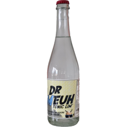 Grande bouteille de Dr Meuh Tonic Lim' 75cl, tonic bio normand très peu sucré pour mixologie.
