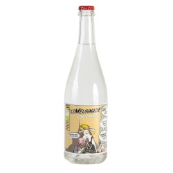 Grande bouteille de LiMeuhnade Gingembre 75cl, boisson bio artisanale normande finement bullée.