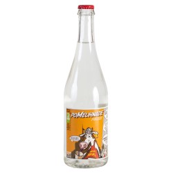 Grande bouteille de PoMeuhnade 75cl, soda artisanal normand au Calvados bio sans alcool.