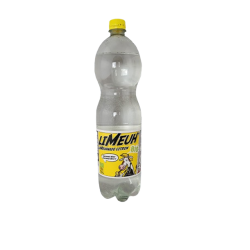 Bouteille plastique 1,5 L de LiMeuhnade Citron, grand format de limonade artisanale normande avec son bouchon à vis.